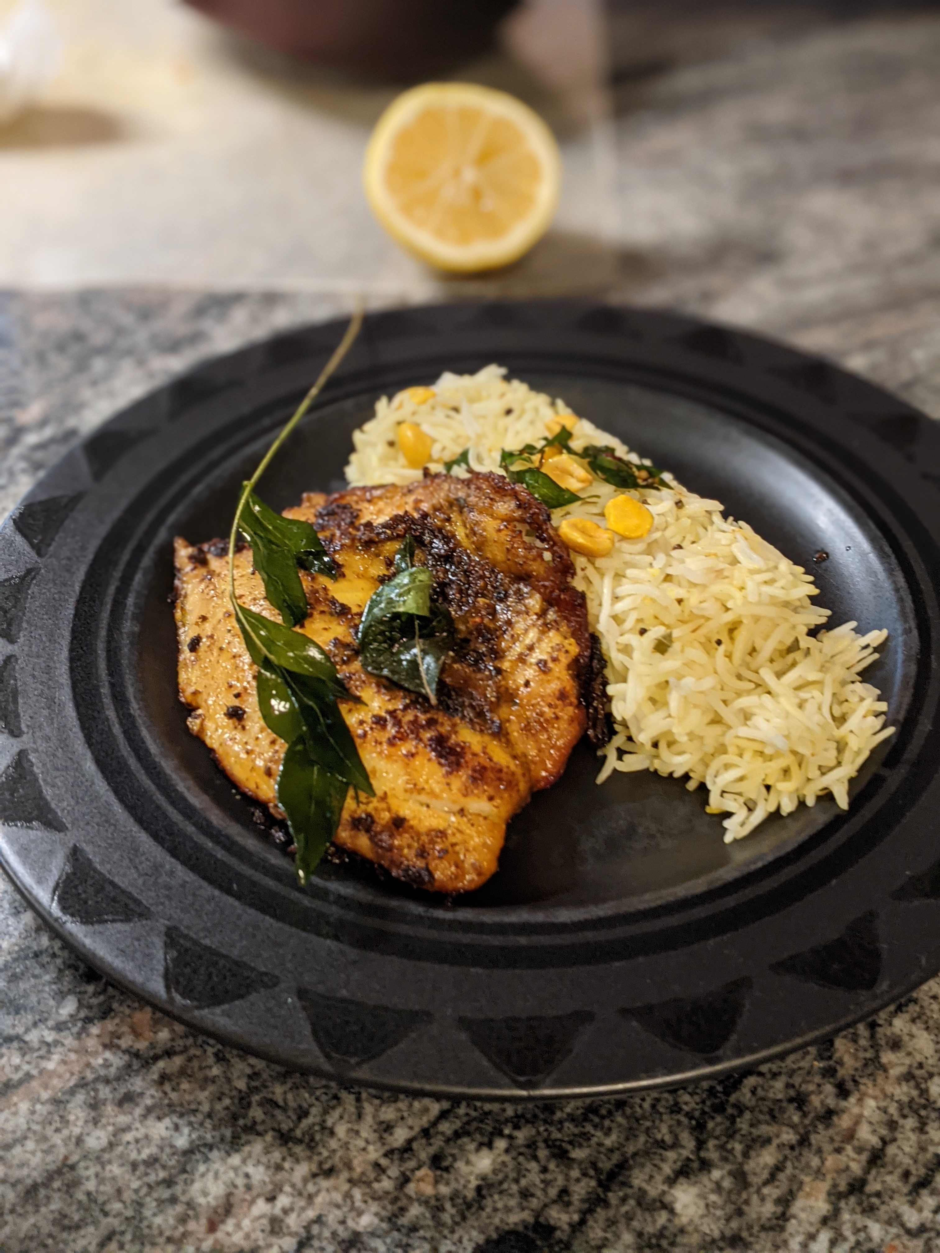 Kerala India/Kerala-Style Fish and Lemon Rice-1